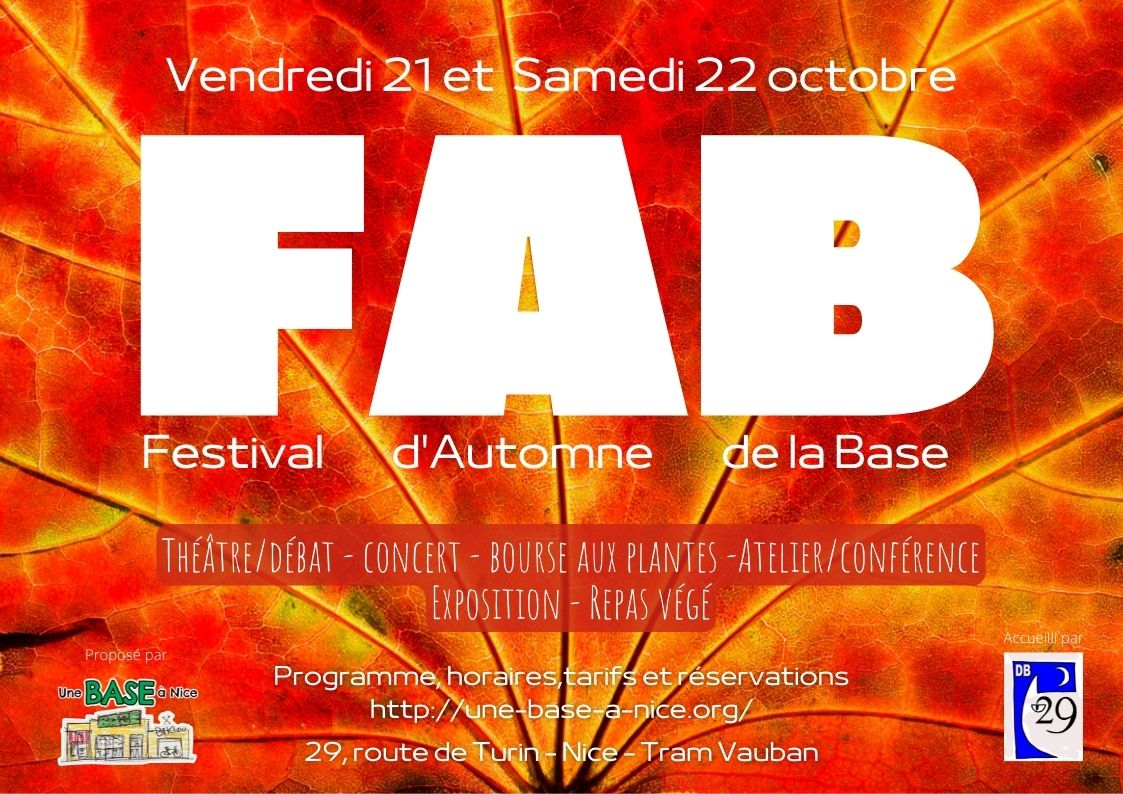 Le Festival d’Automne de la BASE Une Base à Nice